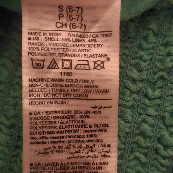 Old Navy Kids Blouses in Striped Blue, Pink, and Green - Picture 12 of 13